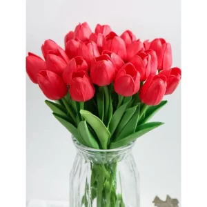 12 ks Umělé květiny s motivem tulipánů | dekorace do bytu, umělé kytky