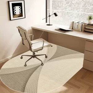 Ochranná podložka pod židli s geometrickým vzorem | koberec pod křeslo