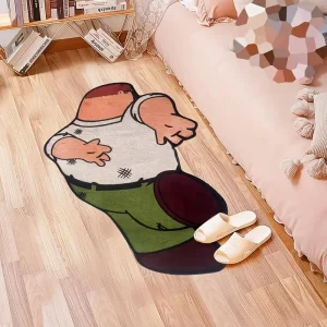 Protiskluzový dětský koberec s anime motivy | kreslená předložka, pokojová rohožka