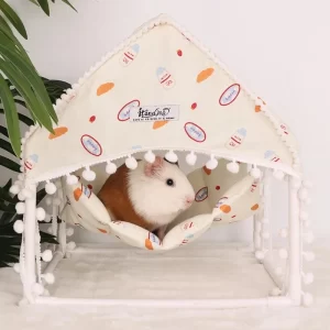 Small Pet Hammock Ferret Guinea Pig Chinchilla Dutch Pig Hanging Bed House Rat Hamster Shelter Accessories Small Animal Tent