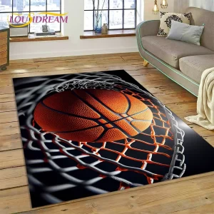 Dětský koberec s motivem basketbalového hřiště | podložka