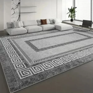 Moderní luxusní kusový koberec s geometrickým vzorem | podlahová rohož