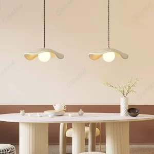 Designový moderní led lustr s motivem lotosových listů | závěsné svítidlo, stropní osvětlení 3 ks