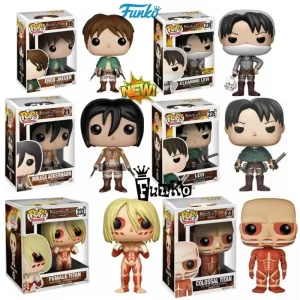 Sběratelské funko pop figurky attack on titan | anime postavičky, vinylové hračky
