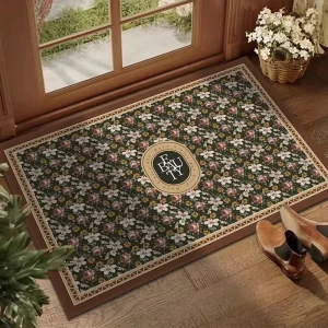 Vstupní protiskluzová podložka s elegantními motivy | absorpční rohož, domácí dekorace
