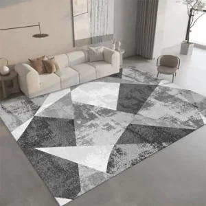 Moderní kusový koberec s geometrickými motivy | bytový doplněk