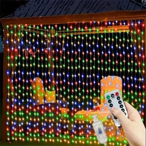 Vánoční led světelný řetěz s dálkovým ovládáním | led osvětlení