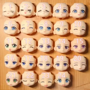 New Cute Funny Makeup GSC Replacement Face for Obitsu11、OB11、1/12bjbd Doll Accessories Toy Face