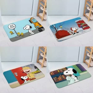 Protiskluzový dětský kobereček do pokoje s motivy snoopyho | koupelnová předložka